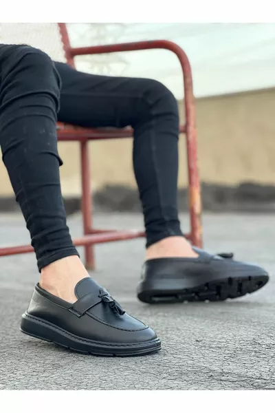  عديمة الدانتيل عالية النعل الكلاسيكية حزام شرابة كورسيك أحذية رجالية