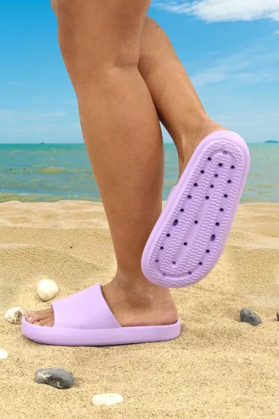 Lila Dames Strand Zwembad Zee Casual Slippers