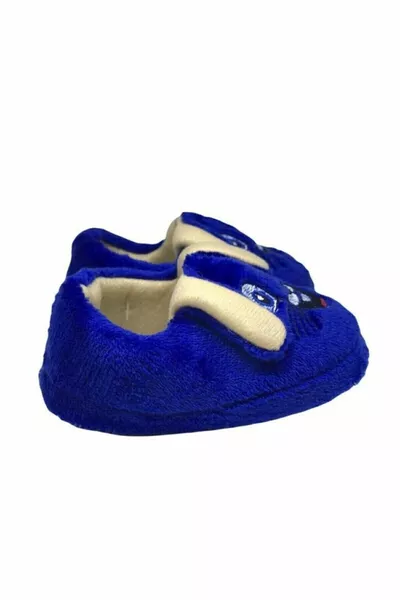 Unisex Children's Winter Domestic Non-Slip Rabbit Figure Plush Panduf Model - Navy Blue