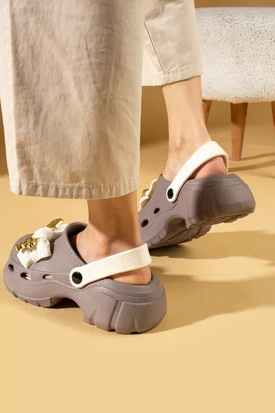 Donne Visone Beige Eva Mare Spiaggia Cuoco Medico Infermiera Ospedale Confort Sandali Casual Pantofole