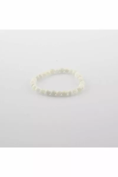 Zertifizierter Mondstein Naturstein Armband 6 mm 