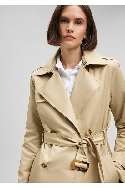 Beige Trench Coat 