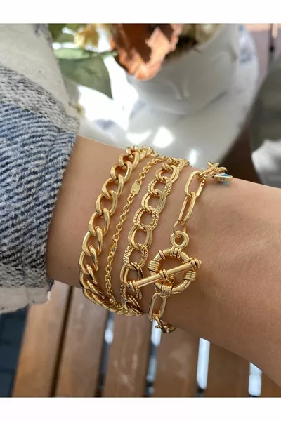 Ensemble de combinaison de bracelets 4 pièces pour femmes