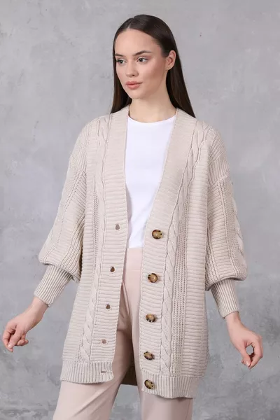 Женский трикотаж кардиган на 5 пуговицах для волос плетеный кардиган камень