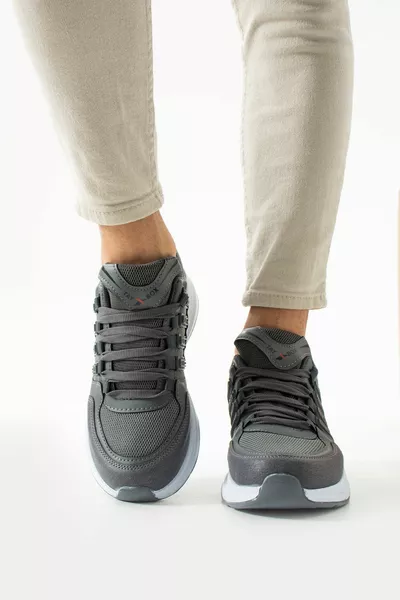 Дымчато-белая ортопедически-анатомическая подошва повседневная обувь для ходьбы