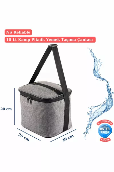  Lt glacière Thermos Camping Pique-Chaud Et Frais Sac Thermique Isolé Glaçon Avec Sangle