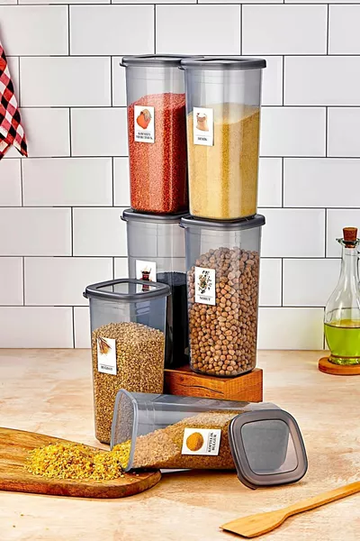 6 قطع جامبو حجم حاوية تخزين الطعام  مل