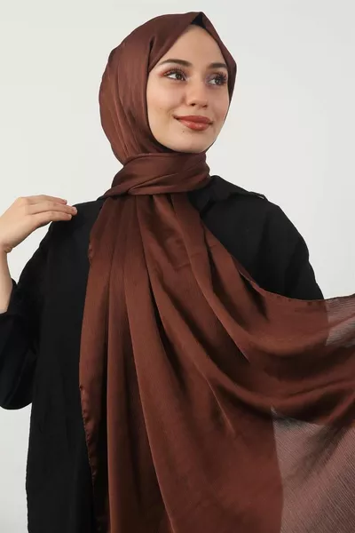 Scialle in Jacquard di cotone a scacchi