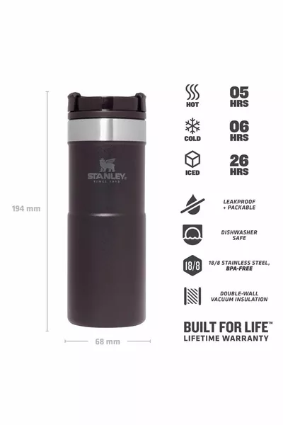 Tasse thermos unisexe The Neverleak™ Tasse de voyage .l / oz M.black