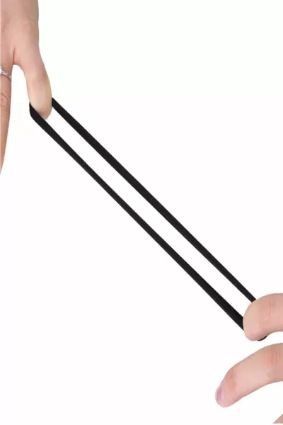 Women's Black Ultra Flexible Wrist Elastic Buckle