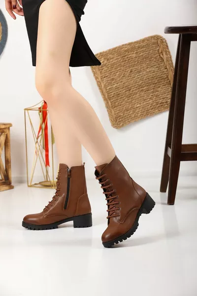 المرأة الدانتيل مفصلة الشتاء أحذية طويلة بسحاب