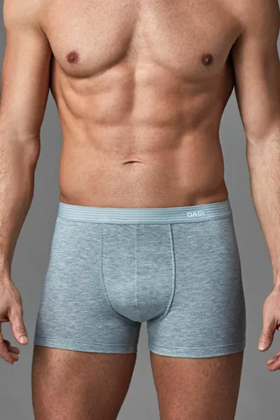 بوكسر مستقيم رمادي للرجال 