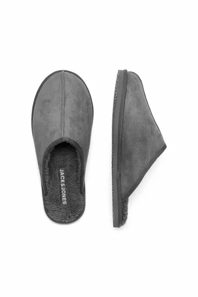 جاك اند جونز رمادي شباشب منزلية للرجال 