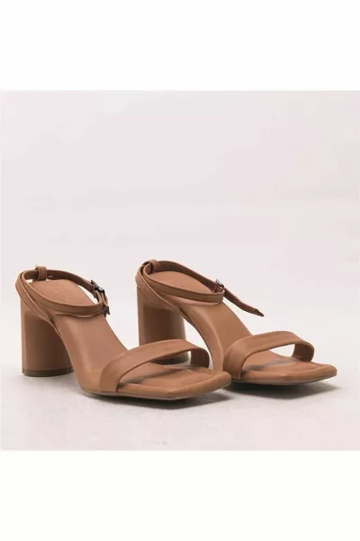 Aimee Дамски сандали от естествена кожа на ток 