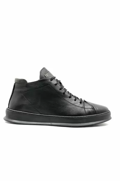 James Franco  Leren Casual Heren Laarzen ZWART