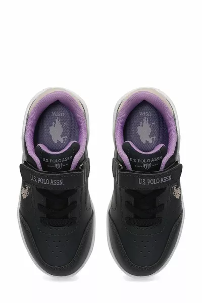 U.S. Polo Assn. Berkeley JR 3PR Meisjes Sneakers Marineblauw Lila Roze 