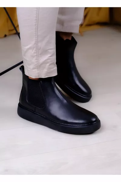 Hakiki Deri, Spor Tarz Ortopedich Erkek Bot