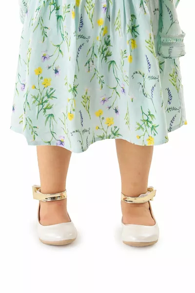 Kinderen klittenband meisjes strik ballerina's Ege  huid enkelband