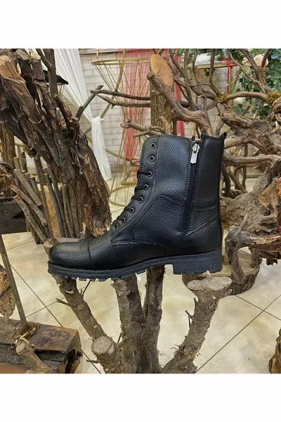 Мужские черные почтовые сапоги