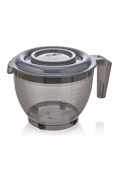 وعاء خلاط  مل وعاء خلط مع غطاء وعاء خفقت مع مقبض - أنثراسايت