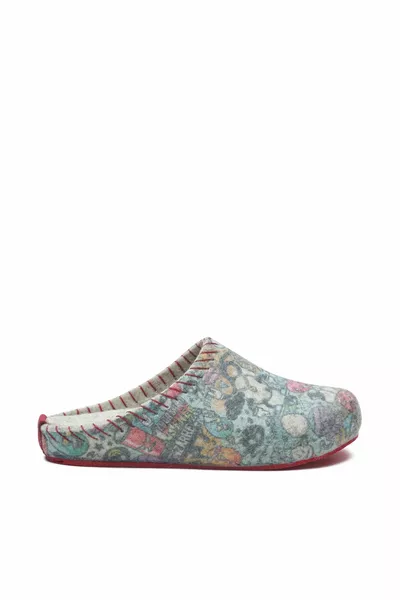 Mehrfarbige anatomische Pilzsohle Wolle Unisex Hausschuhe-Kiefer-pr