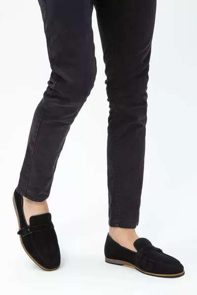 أحذية لوفر جلد طبيعي للرجال  fm Erk Ayk 