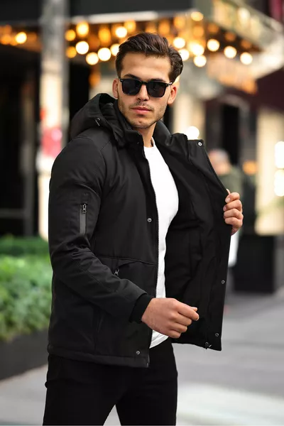 Acqua all'aperto, freddo, antivento Giacca da uomo Mountaineer, Camper, Giacca da sci riempita con fibra di pelliccia