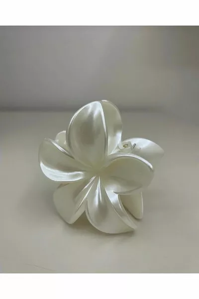 مشبك لوتس أبيض للسيدات