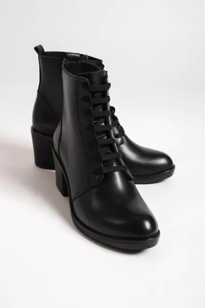 GENUINE LEATHER LACE-UP WOMEN'S BOOTS