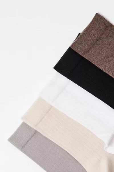 5 حزمة الجوارب المقبس متعدد الألوان