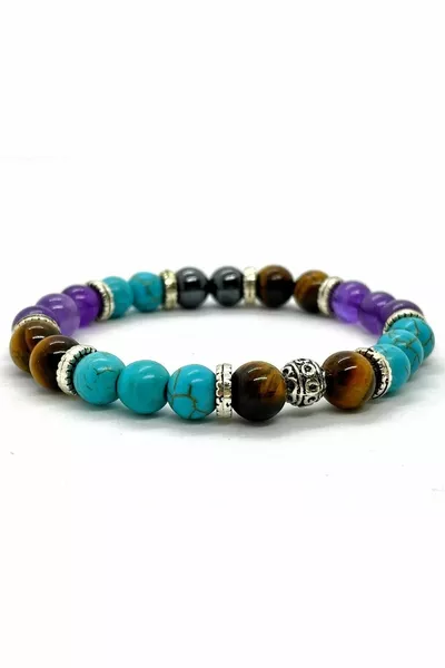 الحجر الطبيعي - سوار عين الشر - الفيروز - عين النمر - جمشت - الهيماتيت - للجنسين