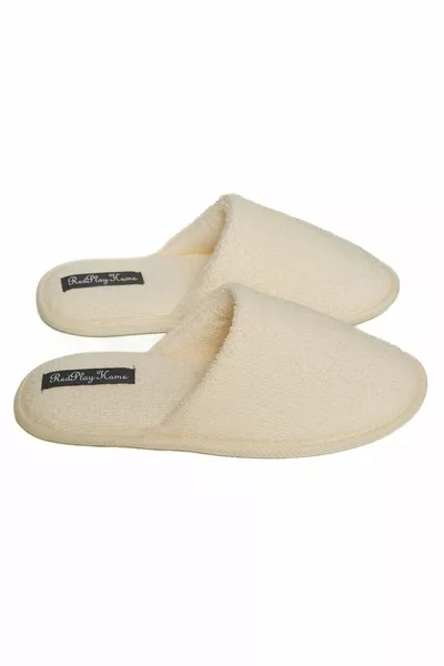 Home Pantofole da bagno in cotone Pantofole da casa Pantofole per ospiti Pantofole da dote Spugna Antiscivolo Suola silenziosa