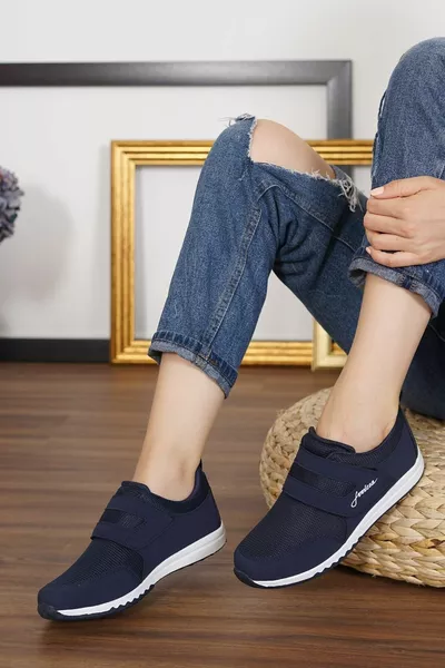 Lifestyle Kadın Rahat Hafif Cırtlı Günlük Yürüyüş Spor Ayakkabı