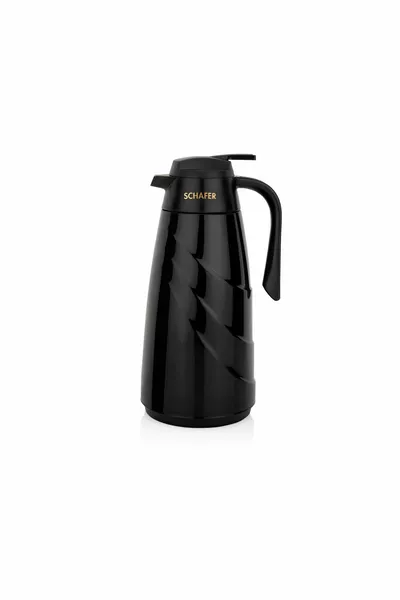 Kitchenhouse Mimosa Glass Thermos 1.5 L-black