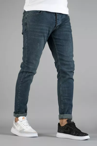 Men's Slim Fit Slim Fit Denim Nail Pants