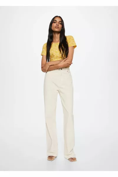 Logo embroidered patterned t-shirt