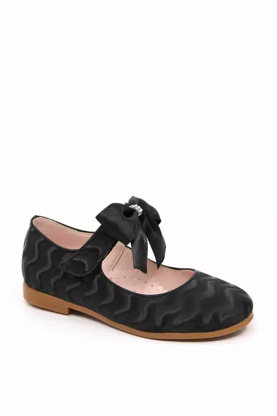 Children's Ribbon Shoes  Black