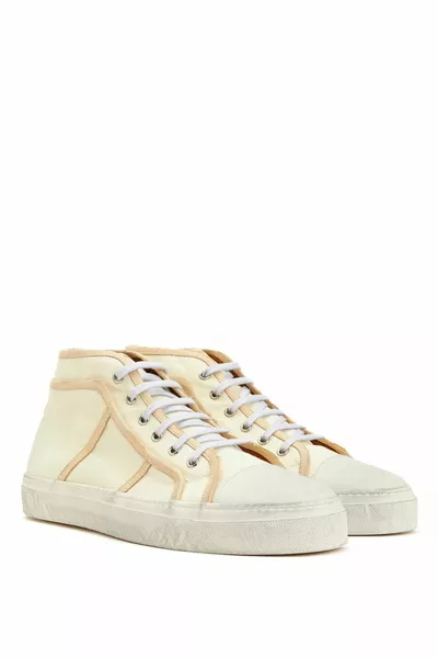 Vintage Sneakers aus Leder und Nubuk