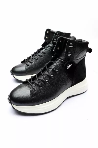 IBAY ZWARTE LINCOLN ECHT LEDEREN LAARZEN VOOR HEREN