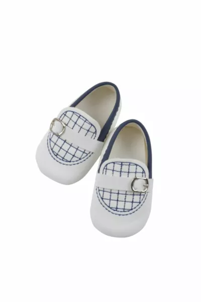 Stiil Baby Boy Booties Navy - White