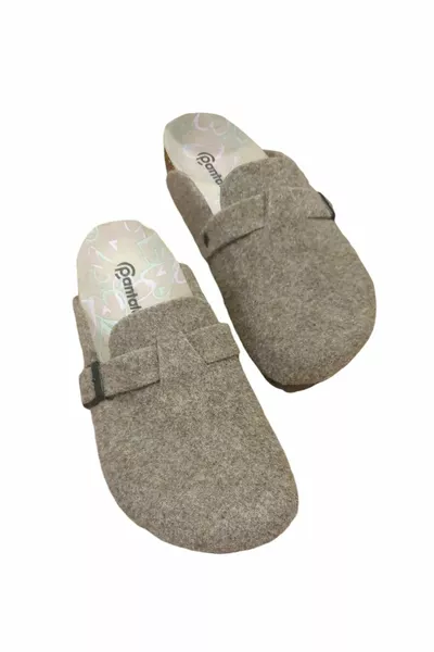 Coffee winter felt slippers