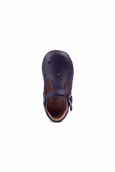 Unisexe en cuir véritable First Step Chaussures pour enfants avec boucle StarrySky
