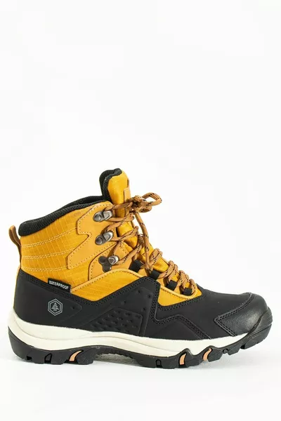 Vader Waterproof Schwarz Gelb Outdoor Damen Stiefel