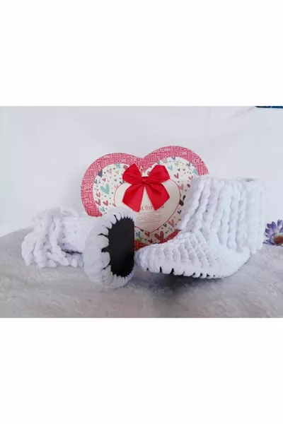 Lavorato a mano a mano cura degli occhi in feltro suola bianca casa tenda