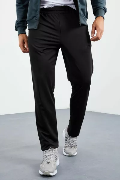 Forest Green - Set tuta da uomo con colletto rialzato nero con cerniera Standard Fit - 8