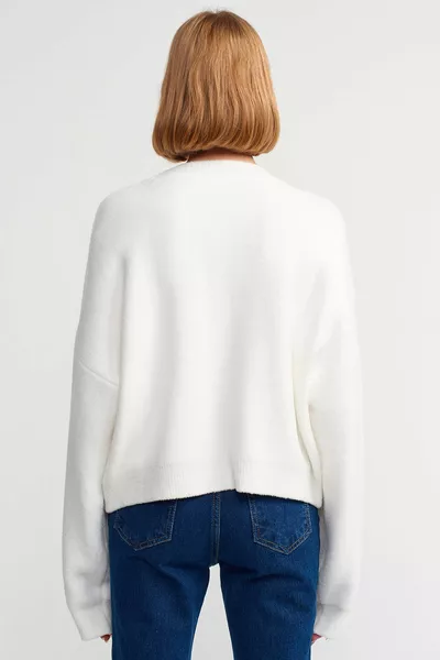  Trui met ronde hals - ecru