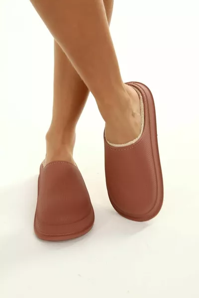 Pantofole da donna Dried Rose Wander Matte Faylon Fur House 4cm 