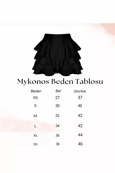 Mykonos Black Skirt
