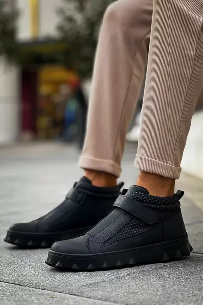  St أحذية رجالية أسود