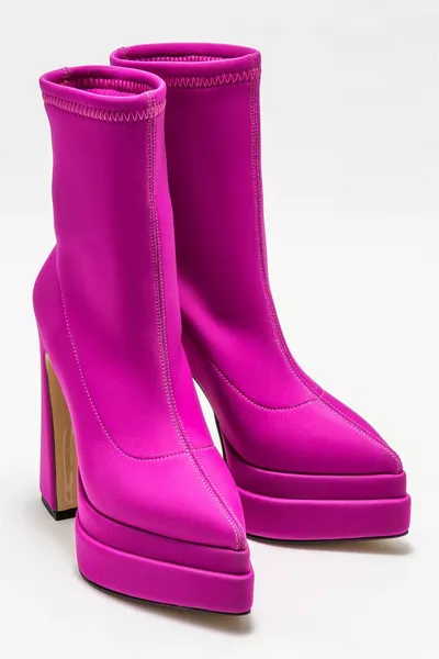 فوشيا أحذية نسائية بكعب عال